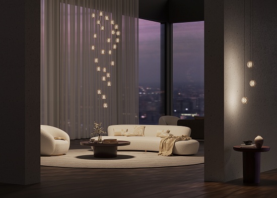 Подвесной светильник Maytoni Sapphire MOD293PL-L18BS3K - фото