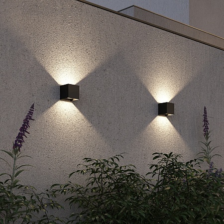 Светильник уличный настенный ST-Luce черный/черный LED 1*10W 2700K SL9513.401.01 - фото