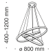 Подвесной светильник Maytoni Rim MOD058PL-L100BS4K - фото