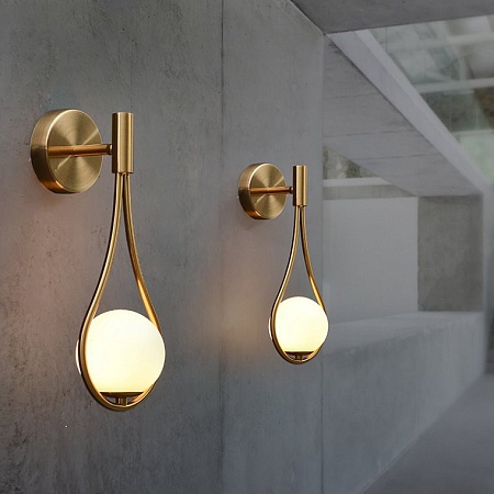 Настенное Бра Hoop Drop Wall Black Imperiumloft 213746-26 - фото