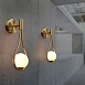 Настенное Бра Hoop Drop Wall Black Imperiumloft 213746-26 - фото