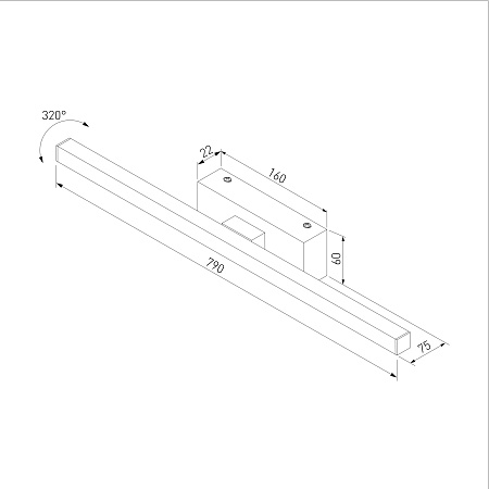 Светильник настенный светодиодный Rino белый 40157/LED Elektrostandard - фото
