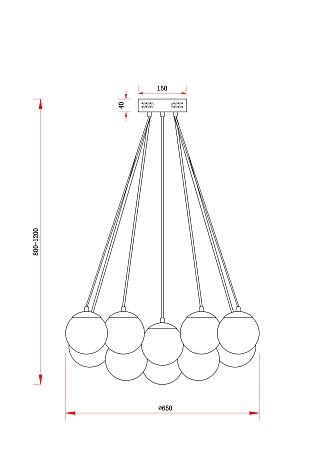 Подвесной светильник Freya Fiesta FR5231PL-19CH - фото
