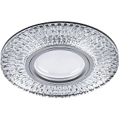Светильник встраиваемый с LED подсветкой Feron CD943 потолочный MR16 G5.3 прозрачный, хром