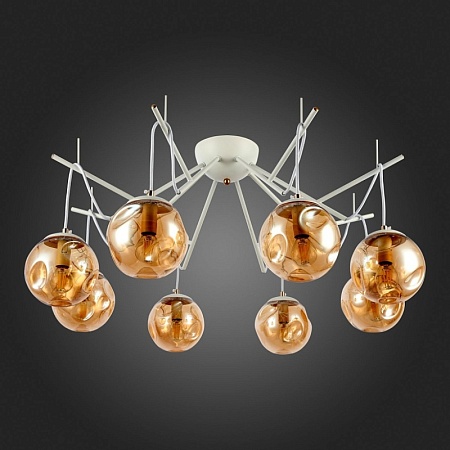 Светильник потолочный Белый/Янтарный E14 8*40W SLE110202-08 - фото