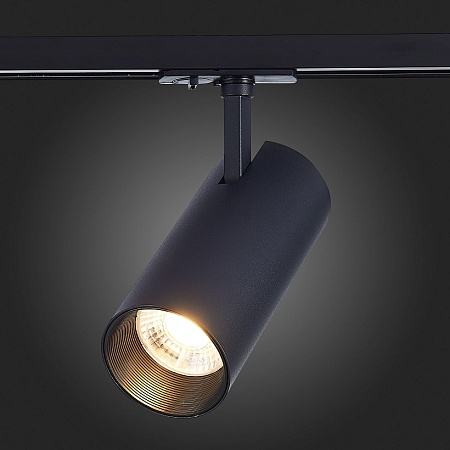 ST350.436.30.24 Св-к трек. Черный LED 1*30W 3000K 2 700Lm Ra?80 24° IP20 L177xW77xH204 100-240V Однофазная трековая система - фото