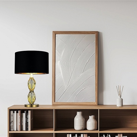 Прикроватная лампа ST-Luce Латунь/Черный E27 1*40W SL1759.304.01 - фото