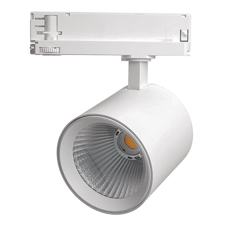 Светодиодный светильник Feron TR Reflex трековый на шинопровод 40W, 3500 Lm, 4000К, 36 градусов, белый, 3х фазный с функцией выбора мощности - фото