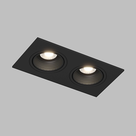 DK3072-BK Встраиваемый светильник, IP 20, 10 Вт, GU5.3, LED, черный/черный, пластик - фото