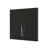 DK1030-BK Светильник встраиваемый в стену, IP 20, LED 3000K, 3 Вт, черный, алюминий