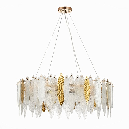 Люстра подвесная ST-Luce Золотистый/Прозрачный, Белый E14 10*60W SL1224.203.10 - фото
