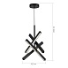 Светильник подвесной ST-Luce черный/прозрачный LED 1*43W 4000K SL1018.413.04 - фото