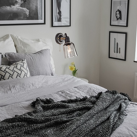 Настенный светильник Eurosvet 70111/1 черный - фото