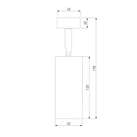 Накладной светодиодный светильник Diffe серебряный 85252/01 Elektrostandard - фото