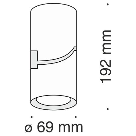 Потолочный светильник Technical Tube C019CW-01W - фото