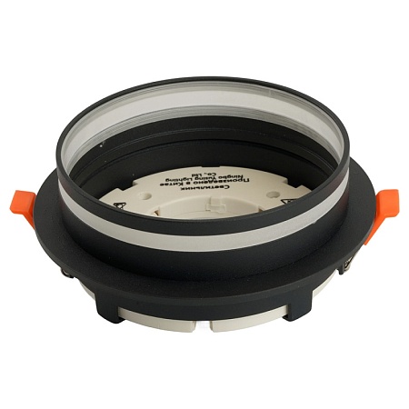 Светильник встраиваемый Feron DL702 LUNA потолочный GX70 черный круг - фото