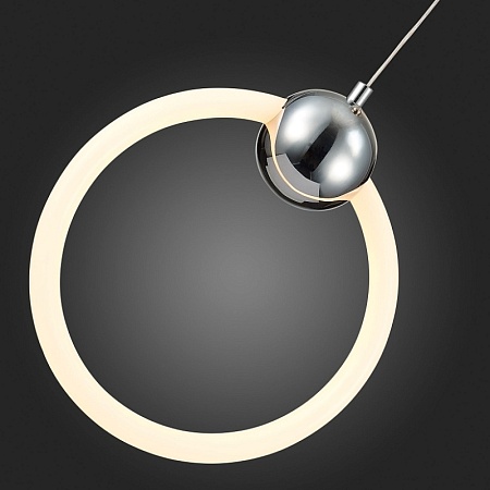 Подвес ST-Luce Хром/Белый,Хром LED 1*15W 3000K SL1578.103.01 - фото