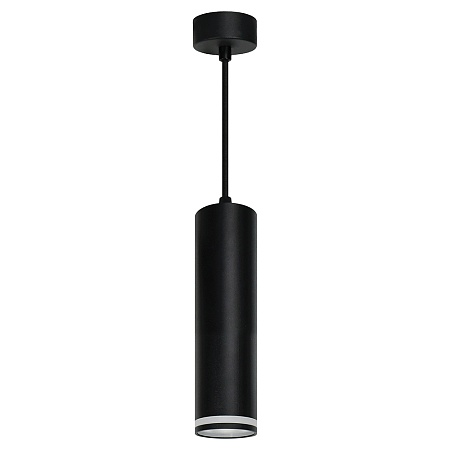 Светильник потолочный Feron ML1708 Barrel LUNA на подвесе  MR16 35W 230V, черный 55*280 - фото
