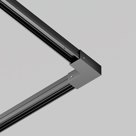 Коннектор угловой для профиля Elasity IP черный - фото