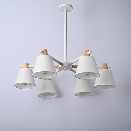 Потолочная Люстра На Штанге Natura A White 6 Imperiumloft 177987-26 - фото