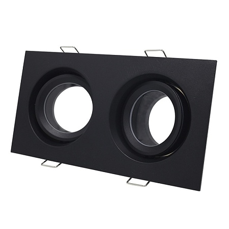 Св-к встр. Черный GU10 2*50W IP65 L180xW90xH40 220V Без ламп ST255.428.02 - фото