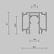 Трековая система Technical подвесная магнитная чёрная 200 TS-D-200-TR041-4-12W3K-M-DS-B