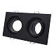 Св-к встр. Черный GU10 2*50W IP65 L180xW90xH40 220V Без ламп ST255.428.02 - фото