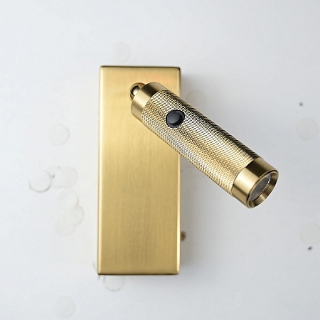 Бра Chelsom Wall Led Knurl Brass Imperiumloft 144237-22 - фото