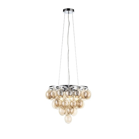 Светильник подвесной ST-Luce Хром/Коньячный E27 5*60W SL432.203.05 - фото