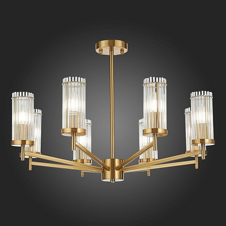 Люстра потолочная ST-Luce Латунь/Прозрачный E14 8*60W SL1233.302.08 - фото