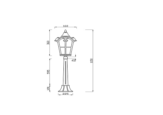 Ландшафтный светильник Outdoor O413FL-01BZ1 - фото