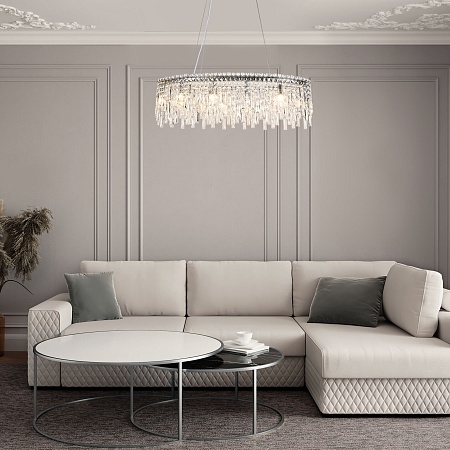 Подвесной светильник Eurosvet 60159/10 хром - фото