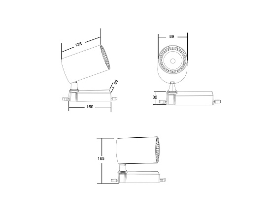 Трековый светильник Technical Vuoro TR029-3-20W3K-B - фото