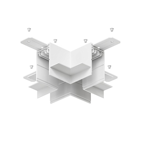 TR2114-WH Коннектор трека SMART для ГКЛ , \"X\" образный, механический , белый - фото