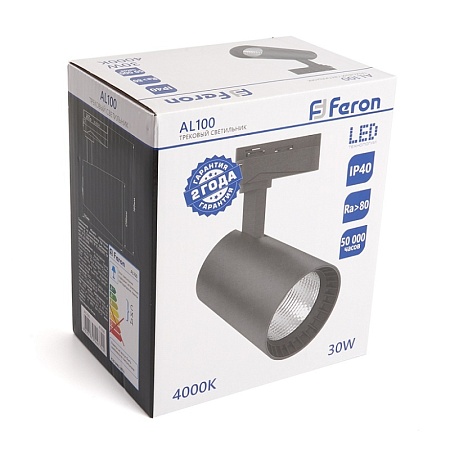 Светильник трековый на шинопровод FERON AL100 41608 - фото