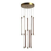 Светильник подвесной ST-Luce Латунь/Терракотовый, Белый LED 10*6,5W 3000K SL6225.303.10
