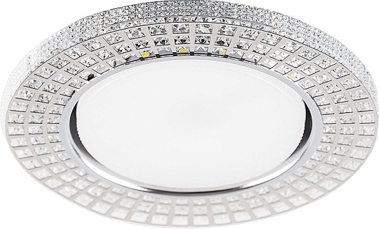 Светильник встраиваемый с белой LED подсветкой Feron CD4028 потолочный GX53 без лампы прозрачный - фото