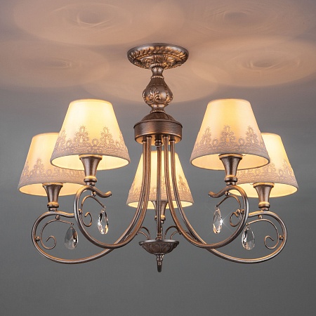 Потолочный светильник Eurosvet 60069/5 серебро - фото