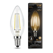 Светодиодная филаментная лампа Gauss Свеча 11W 810Lm 2700K E14 103801111