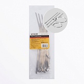 Хомут стальной STEKKER SSCT46-200 4,6х200мм, d пучка max 55мм, нагрузка 50кг, серый, упаковка 25 шт