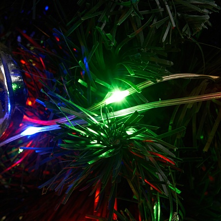 Светодиодная гирлянда Feron CL578 линейная Роса (на плоском проводе) 220V мультиколор c питанием от сети - фото