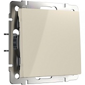 Выключатель одноклавишный проходной слоновая кость WL03-SW-1G-2W-ivory