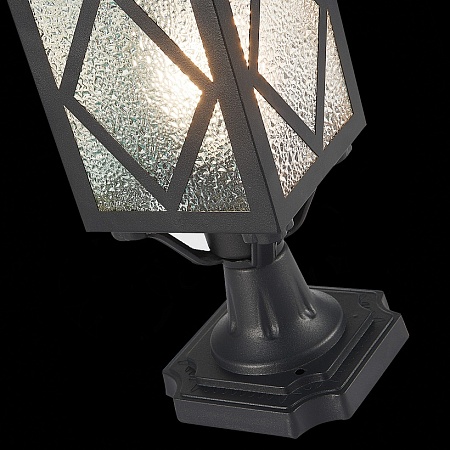 Светильник уличный наземный ST-Luce Черный/Черный, Прозрачный E27 1*60W SL084.405.01 - фото