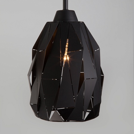 Подвесной светильник в стиле лофт 50084/4 черный - фото