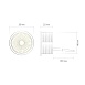 DK3000-8W dim Керамический светодиодный модуль. Белый с прозрачной линзой 60 градусов, 8 Вт, 3000К, диммируемый - фото