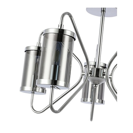 Светильник потолочный Хром/Дымчатый E14 5*40W SLE102302-05 - фото