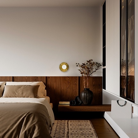 Светильник настенный Латунь/Белый G9 1*5W 4000K SLE1196-301-01 - фото