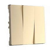 Набор клавиш для выключателя трехклавишного шампань WL11-SW-3G-CP