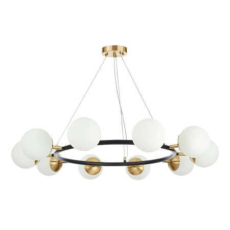 Светильник подвесной Черный, Латунь/Белый E27 10*60W SLE220403-10 - фото