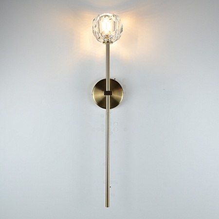 Бра Boule De Cristal Long Sconce Brass Imperiumloft 185376-22 - фото